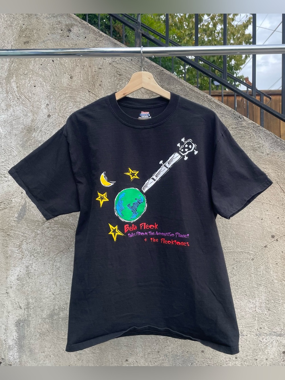 Bela Fleck Acoustic Planet Tour t shirt size large